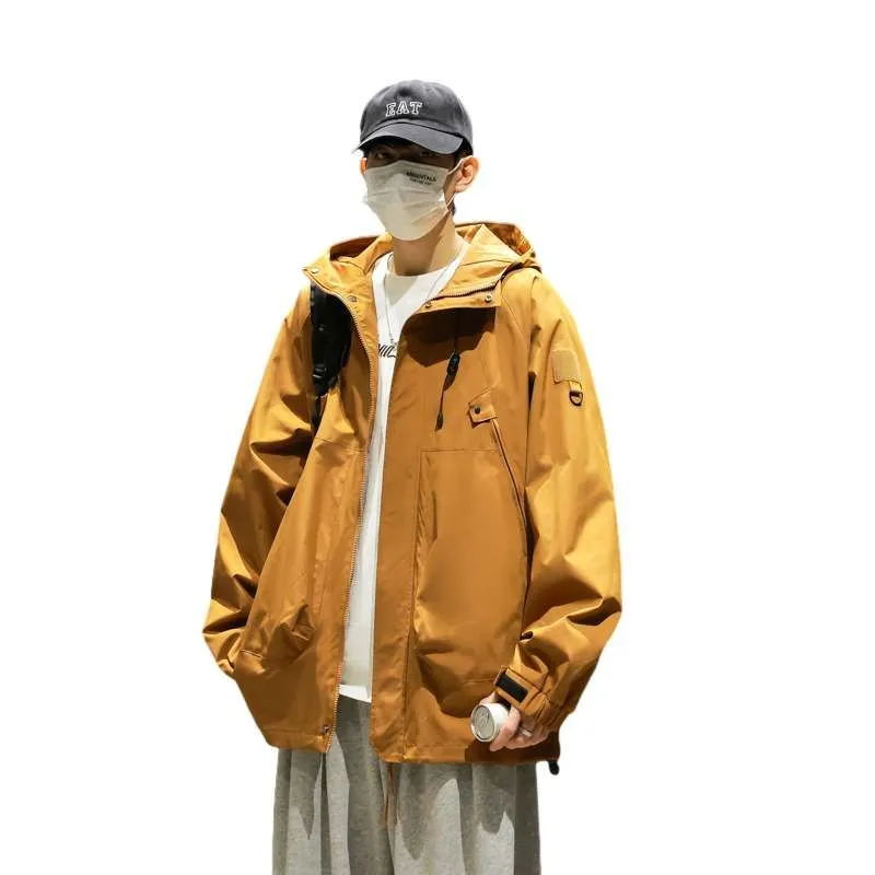 Hooded Raincoat for Men's Outdoor Camping Adventures