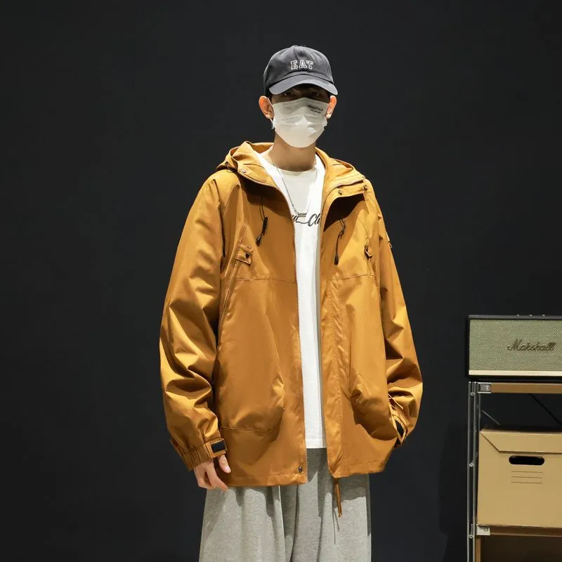 Hooded Raincoat for Men's Outdoor Camping Adventures