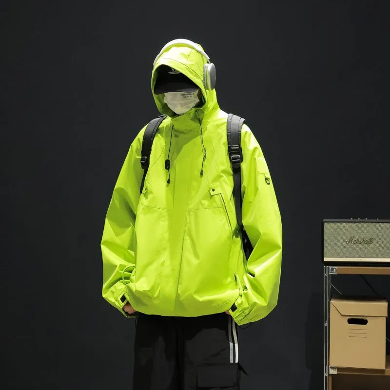 Hooded Raincoat for Men's Outdoor Camping Adventures