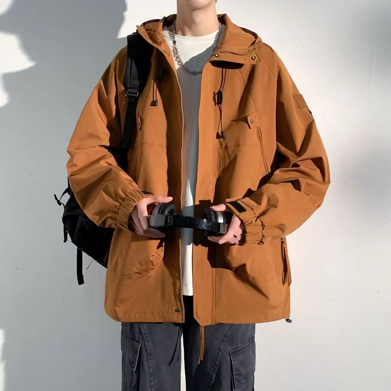 Hooded Raincoat for Men's Outdoor Camping Adventures