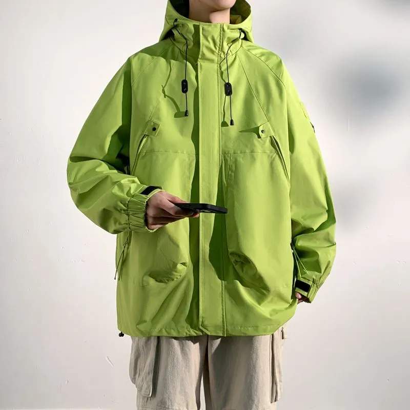 Hooded Raincoat for Men's Outdoor Camping Adventures