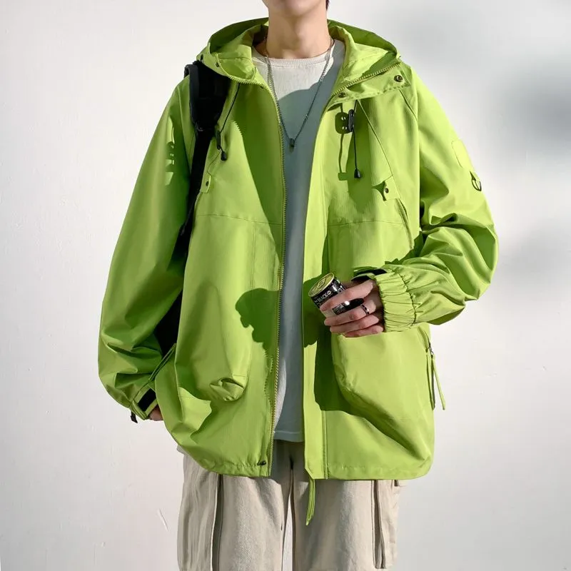 Hooded Raincoat for Men's Outdoor Camping Adventures