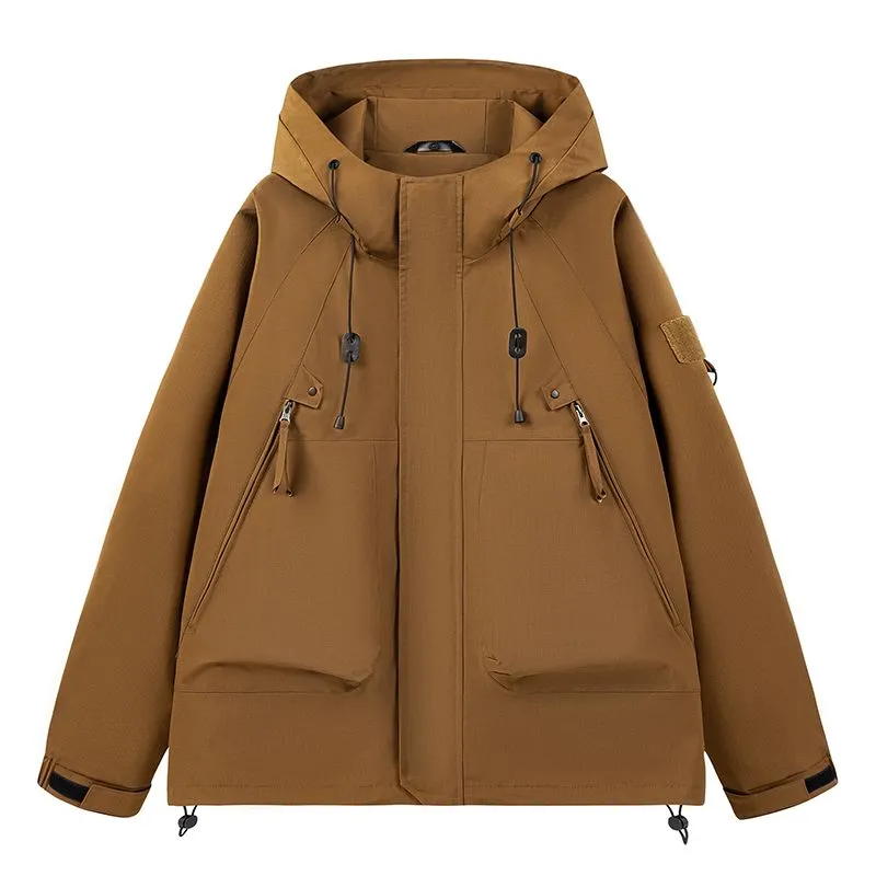 Hooded Raincoat for Men's Outdoor Camping Adventures