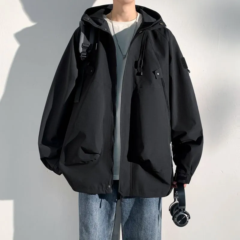 Hooded Raincoat for Men's Outdoor Camping Adventures