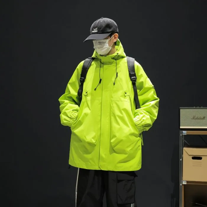 Hooded Raincoat for Men's Outdoor Camping Adventures