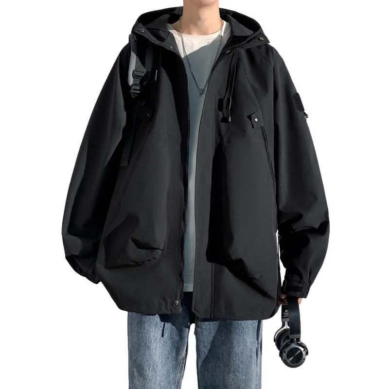 Hooded Raincoat for Men's Outdoor Camping Adventures