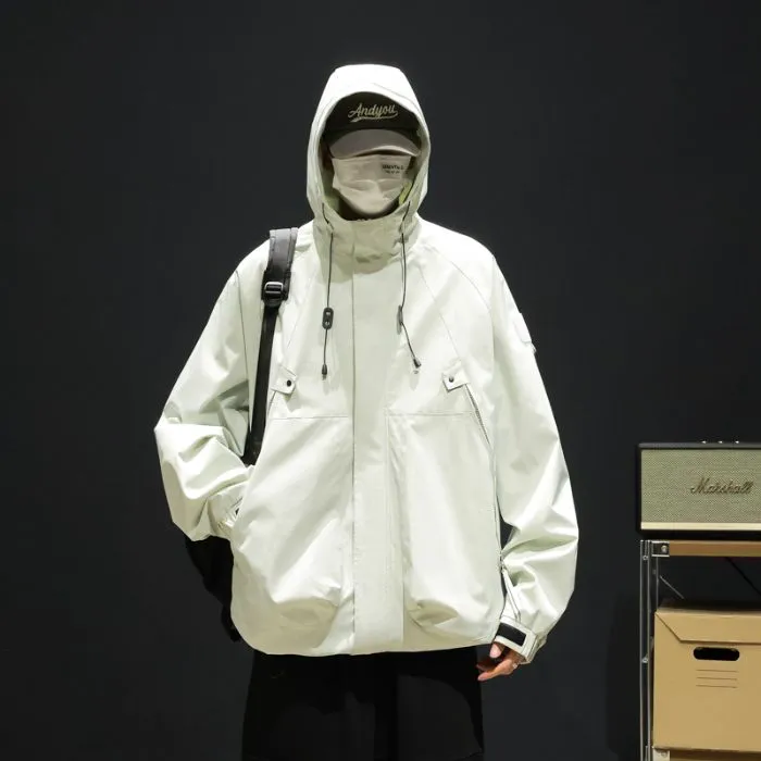 Hooded Raincoat for Men's Outdoor Camping Adventures