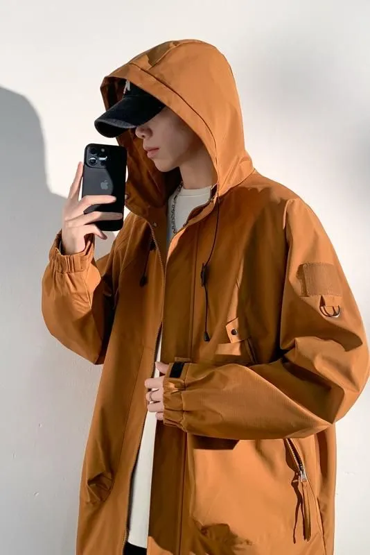 Hooded Raincoat for Men's Outdoor Camping Adventures