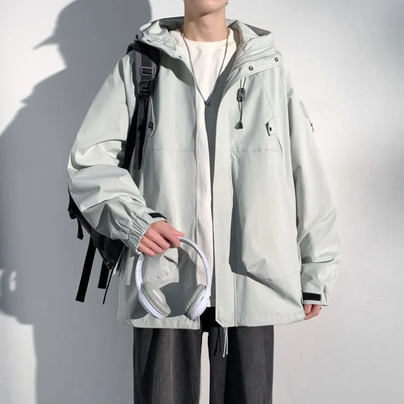 Hooded Raincoat for Men's Outdoor Camping Adventures