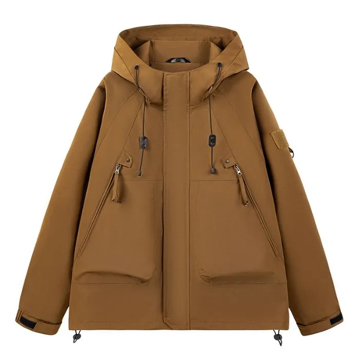 Hooded Raincoat for Men's Outdoor Camping Adventures