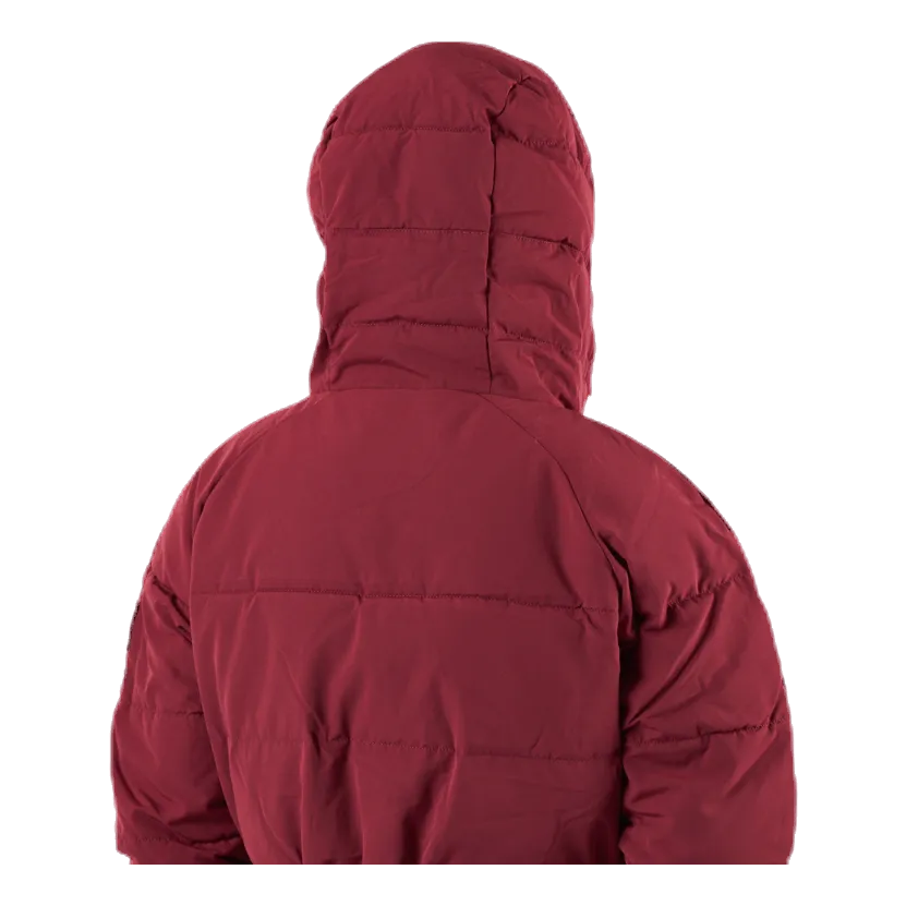 Hourglass Puffer Jacket Red