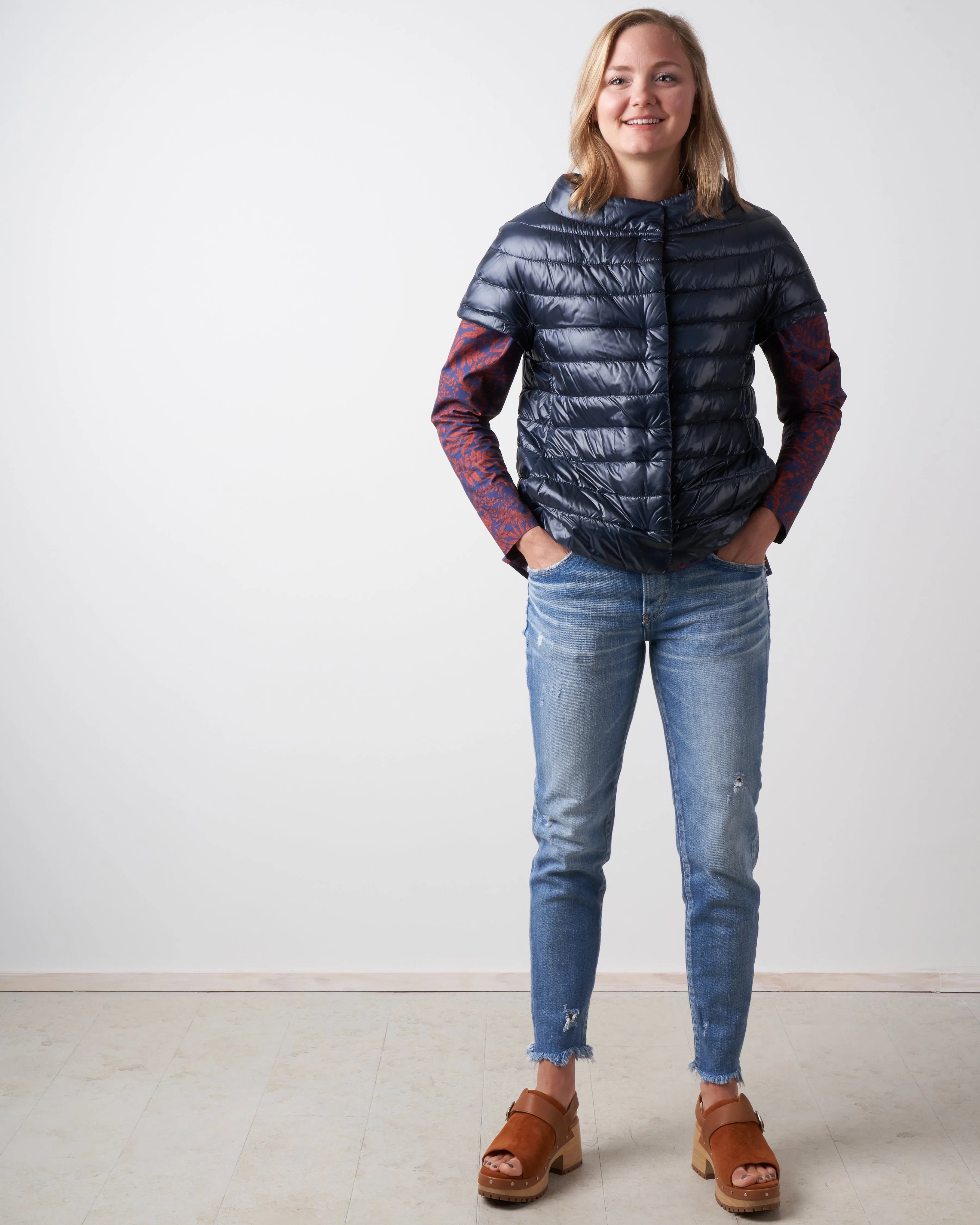 iconico cap sleeve - navy