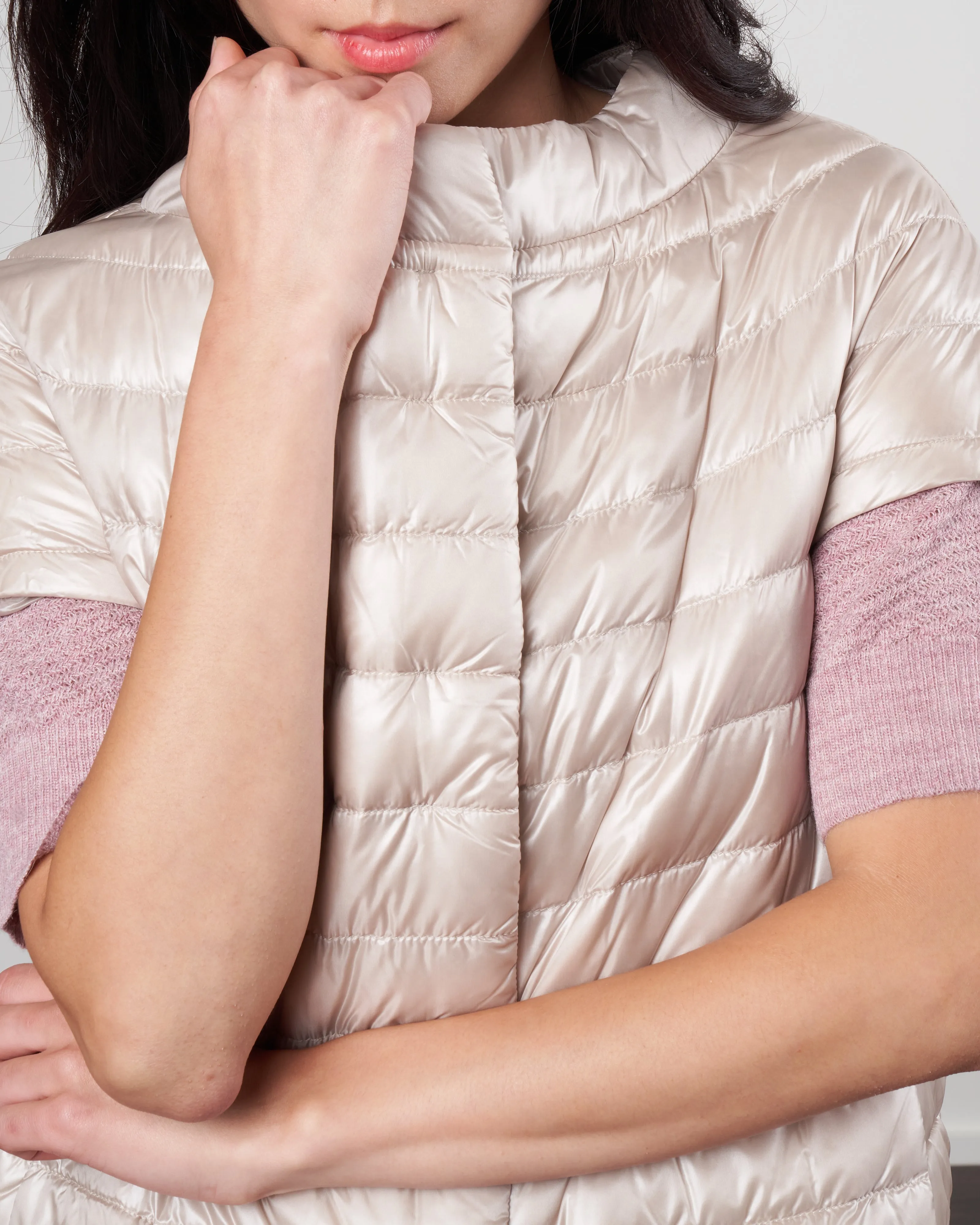 iconico nylon ultralight cap sleeve - crema