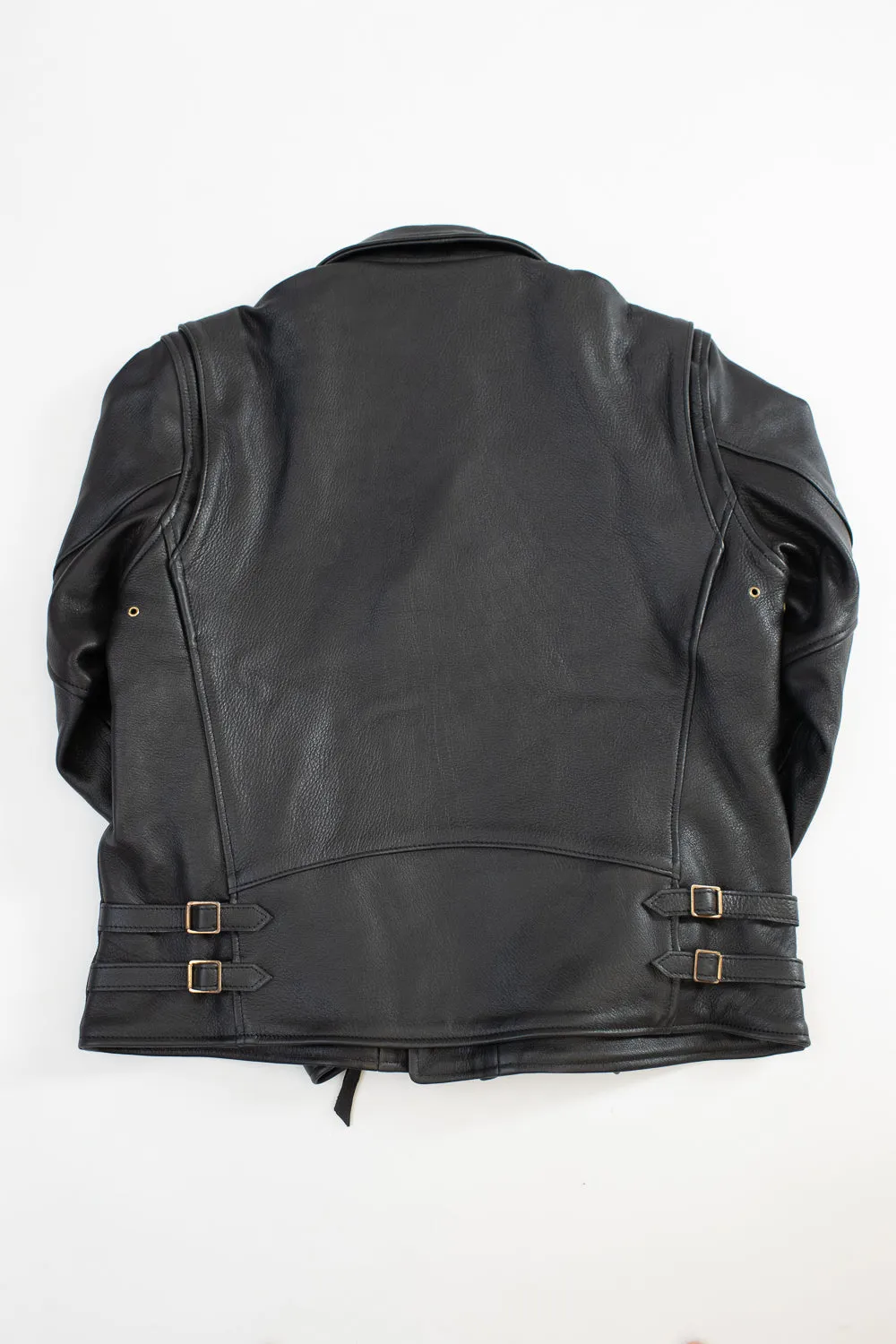 IHSB-PAC-BLK - Iron Heart X Simmons Bilt Deerskin Pacific Rider's Jacket - Black
