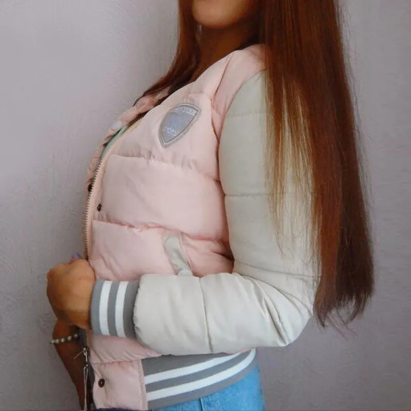 jacket women fashion uniform warm jackets coat women down cotton female parkas Womens jacket