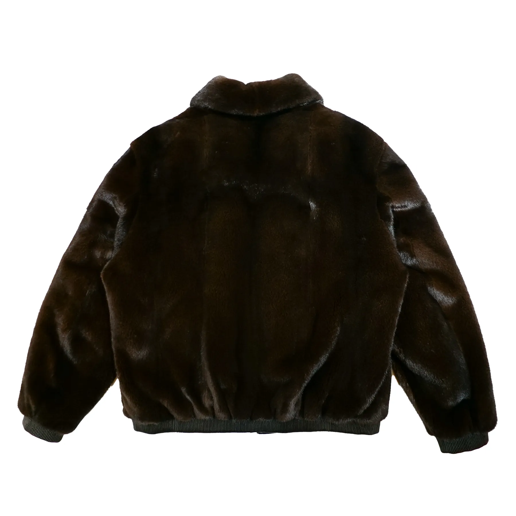 Kashani Brown Men's Full Mink Fur Bomber Jacket