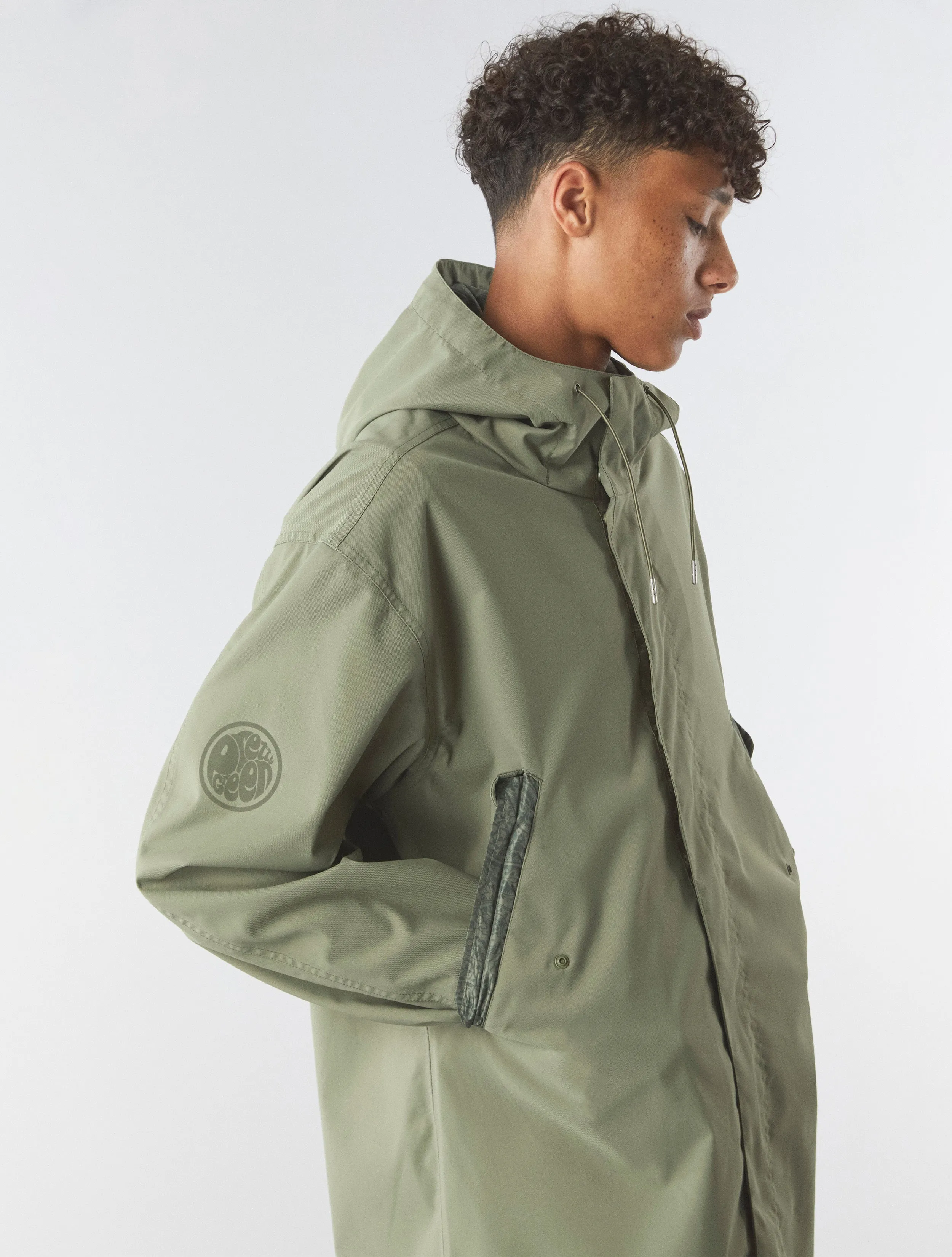 Khaki Whiteley Seam Sealed Parka