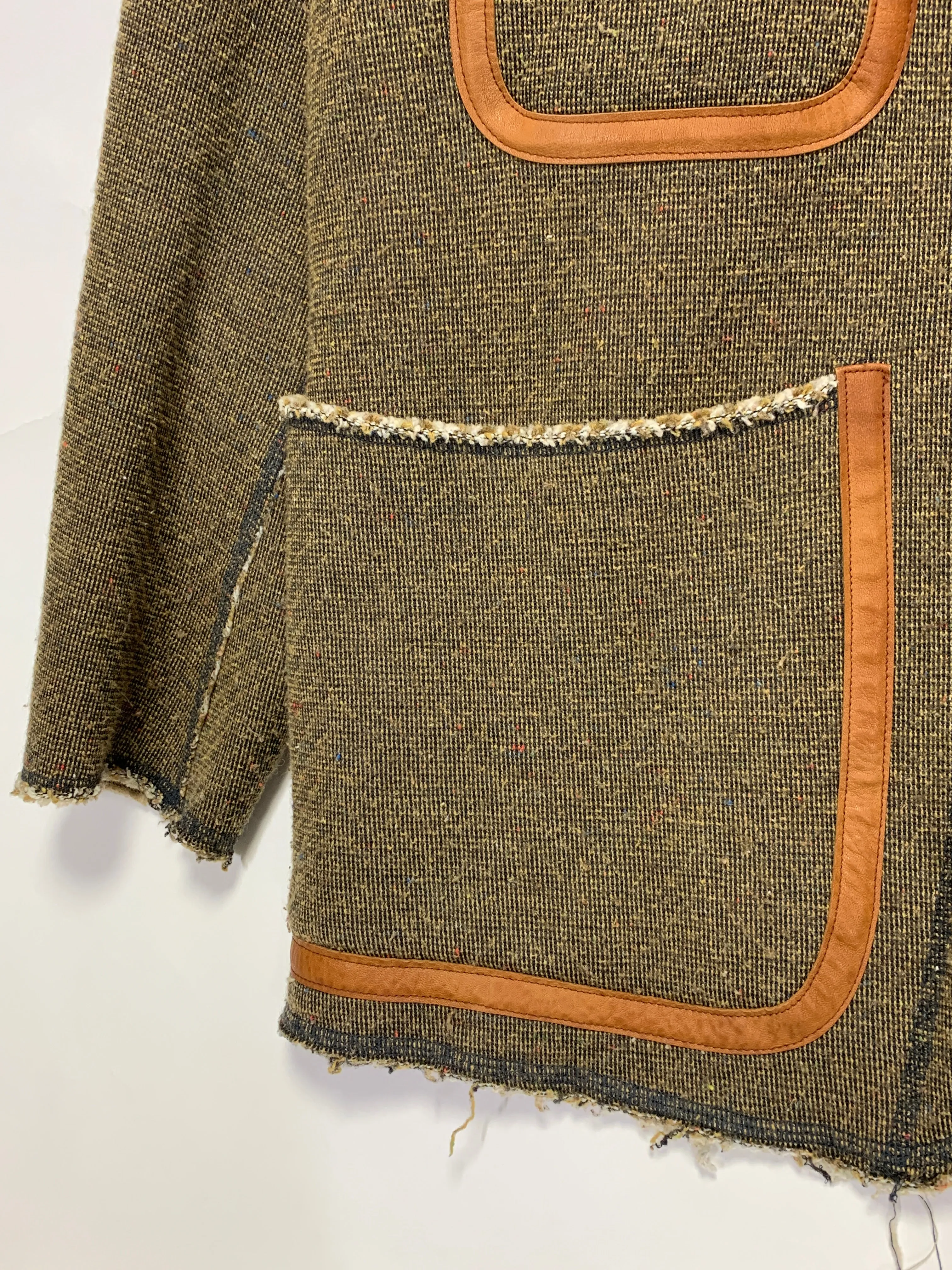 [L] Kapital Fleece Snap Button Work Jacket Brown
