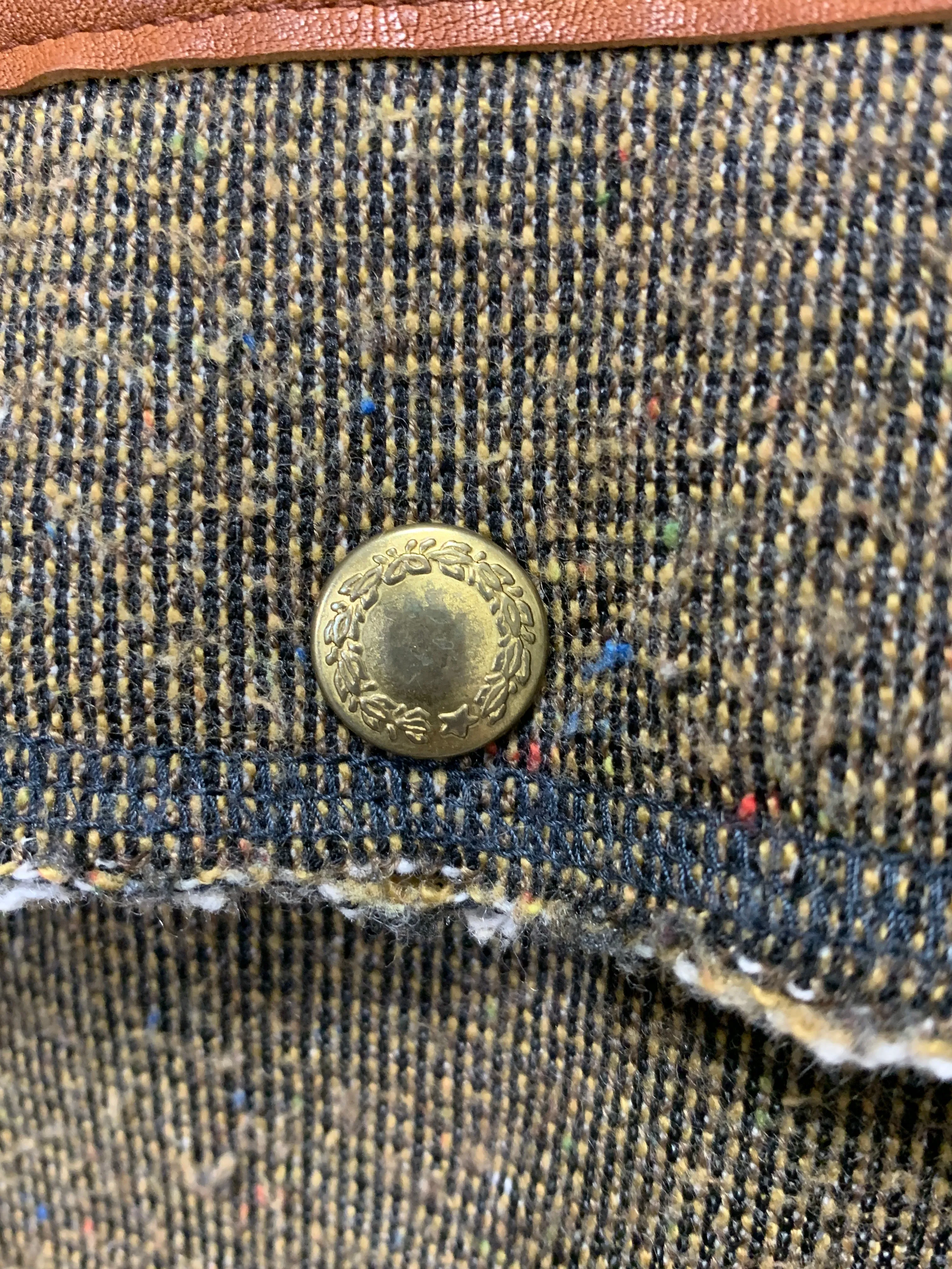 [L] Kapital Fleece Snap Button Work Jacket Brown