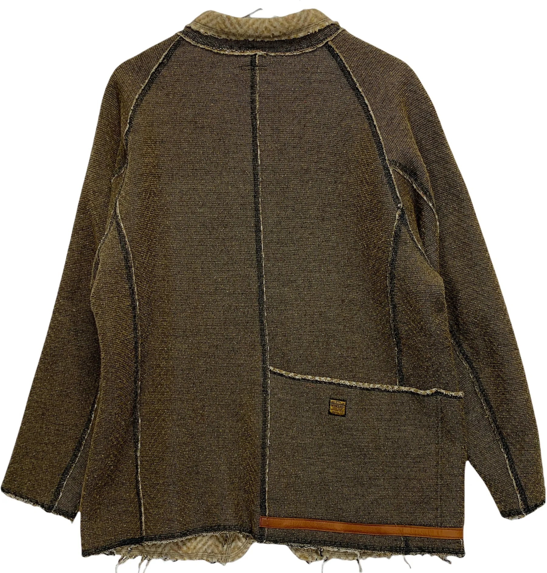 [L] Kapital Fleece Snap Button Work Jacket Brown