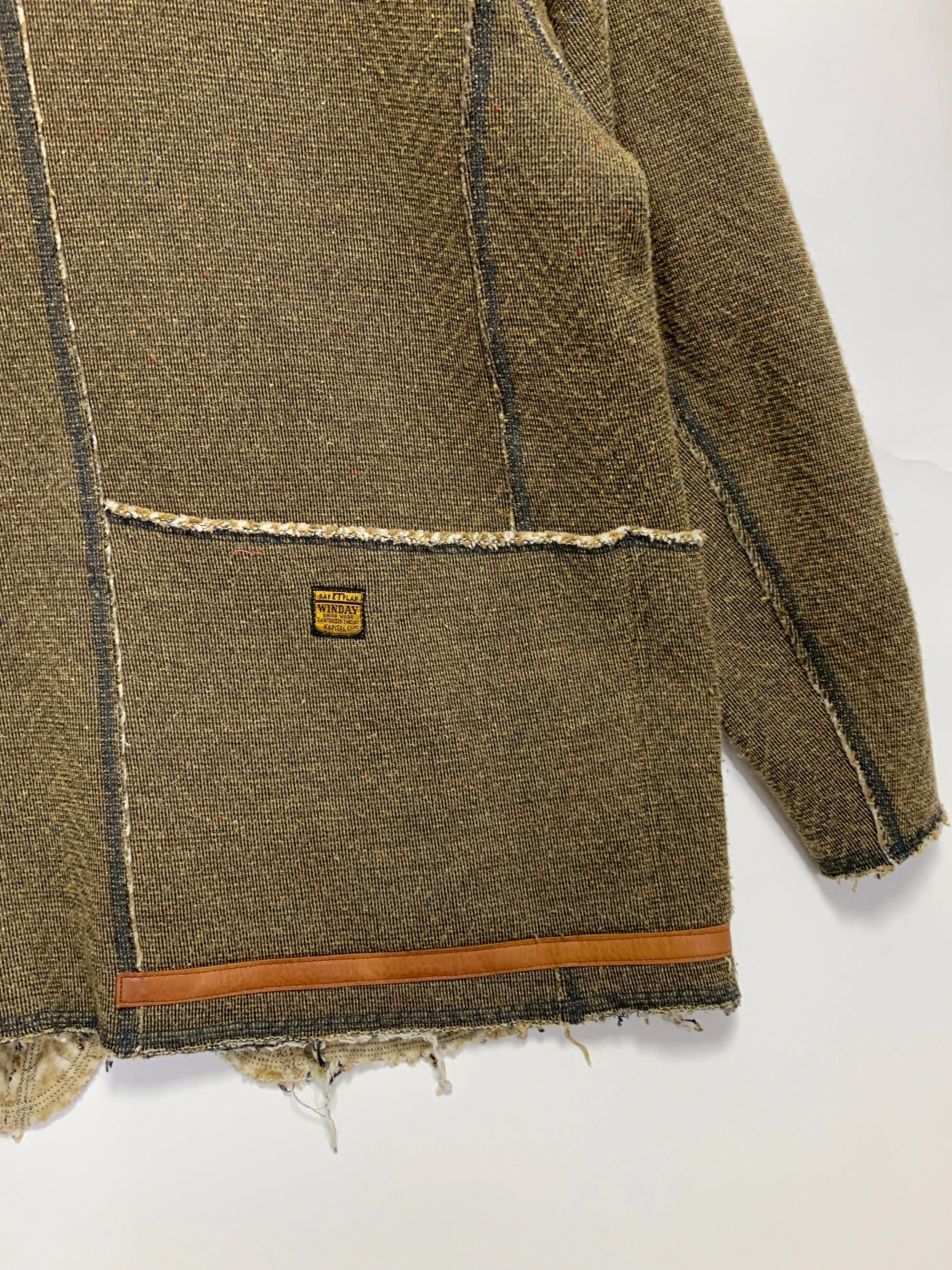 [L] Kapital Fleece Snap Button Work Jacket Brown