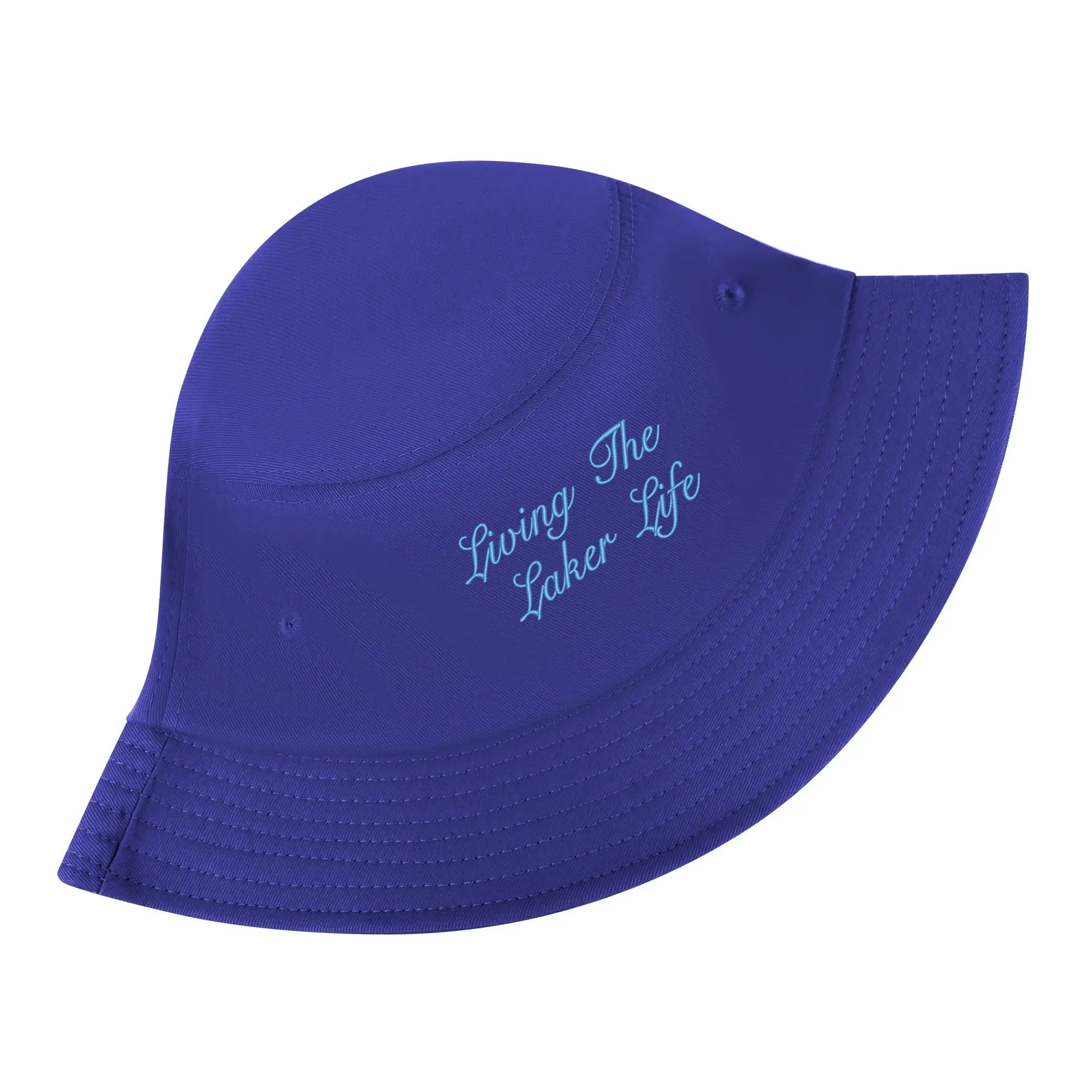 Lake Life Embroidered Text Fishermans Bucket Hat