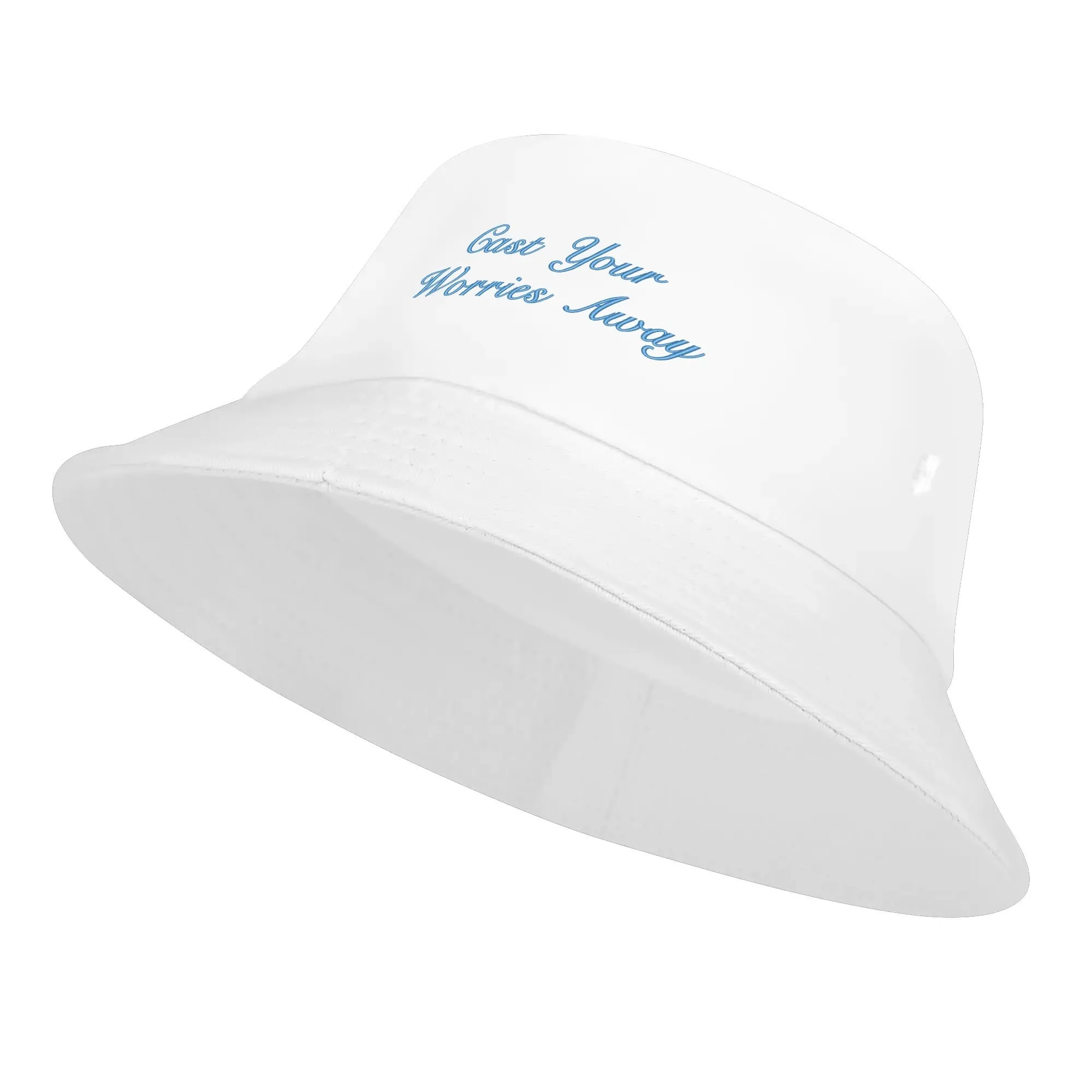 Lake Life Embroidered Text Fishermans Bucket Hat
