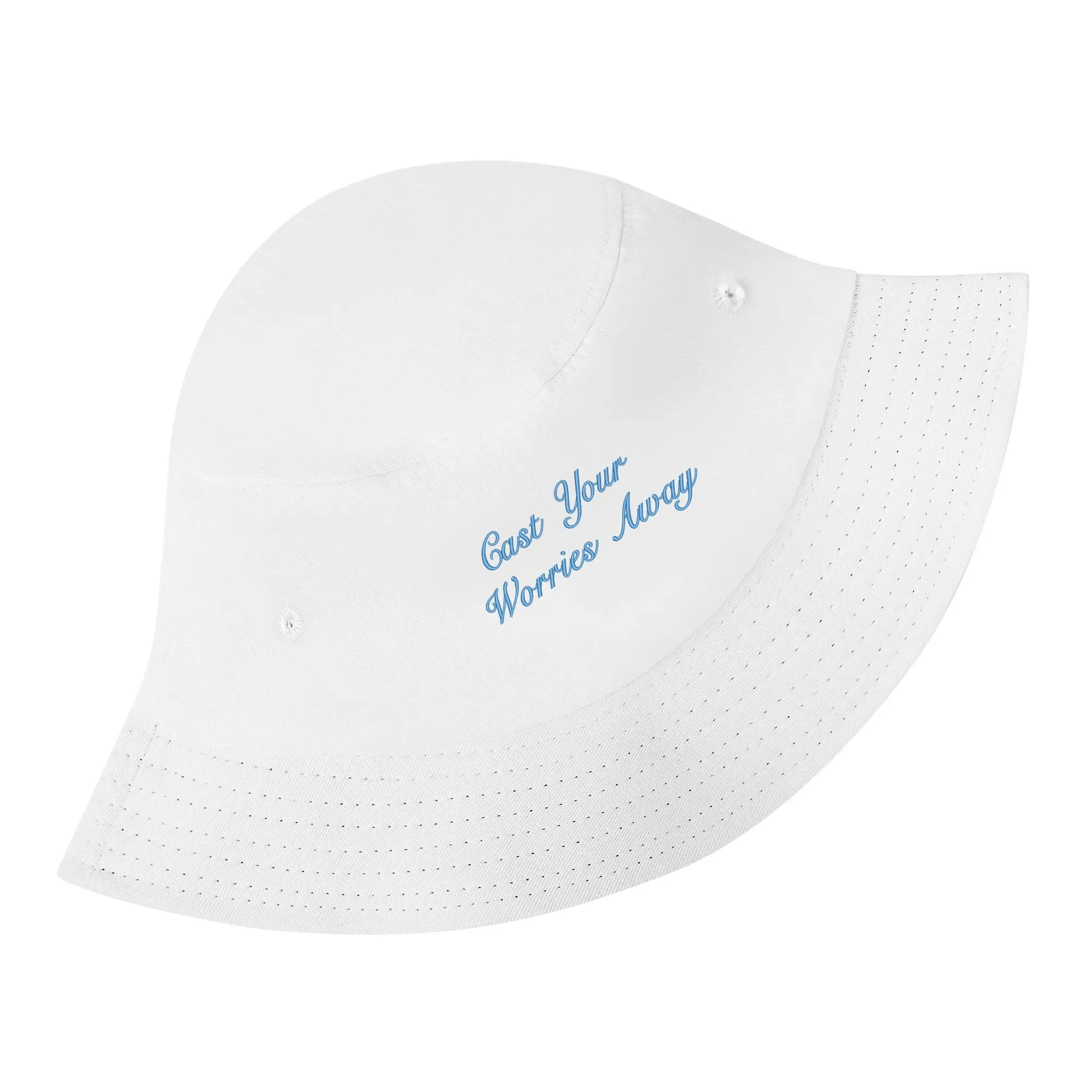 Lake Life Embroidered Text Fishermans Bucket Hat