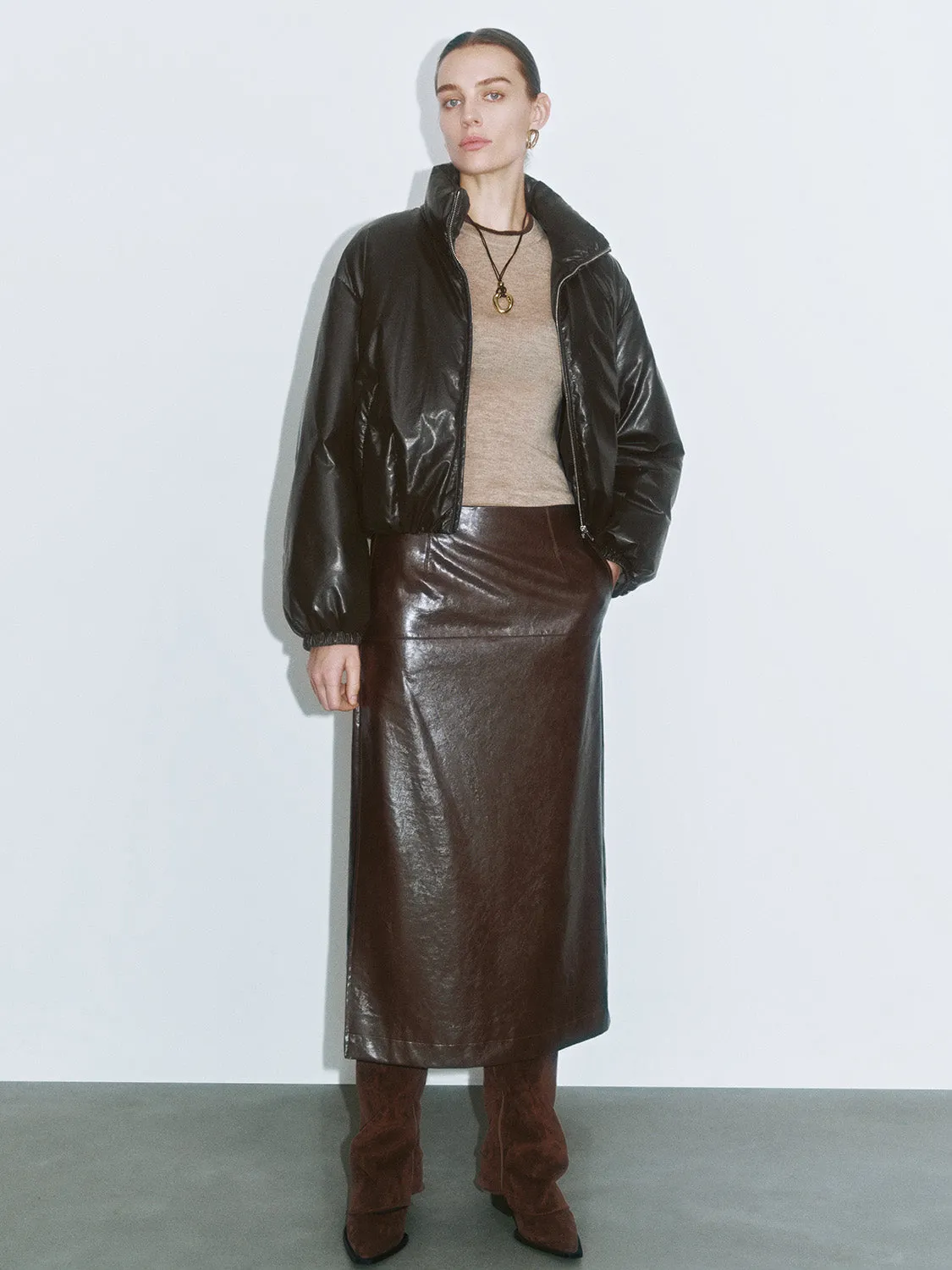 Leather Down Outerwear
