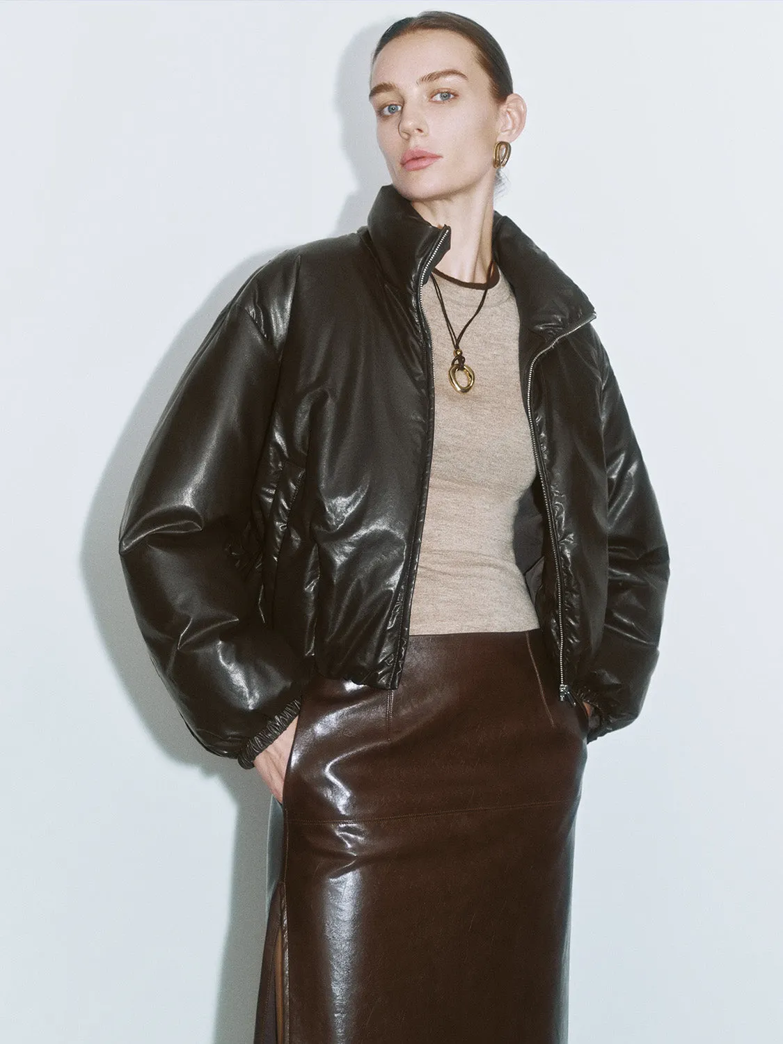 Leather Down Outerwear