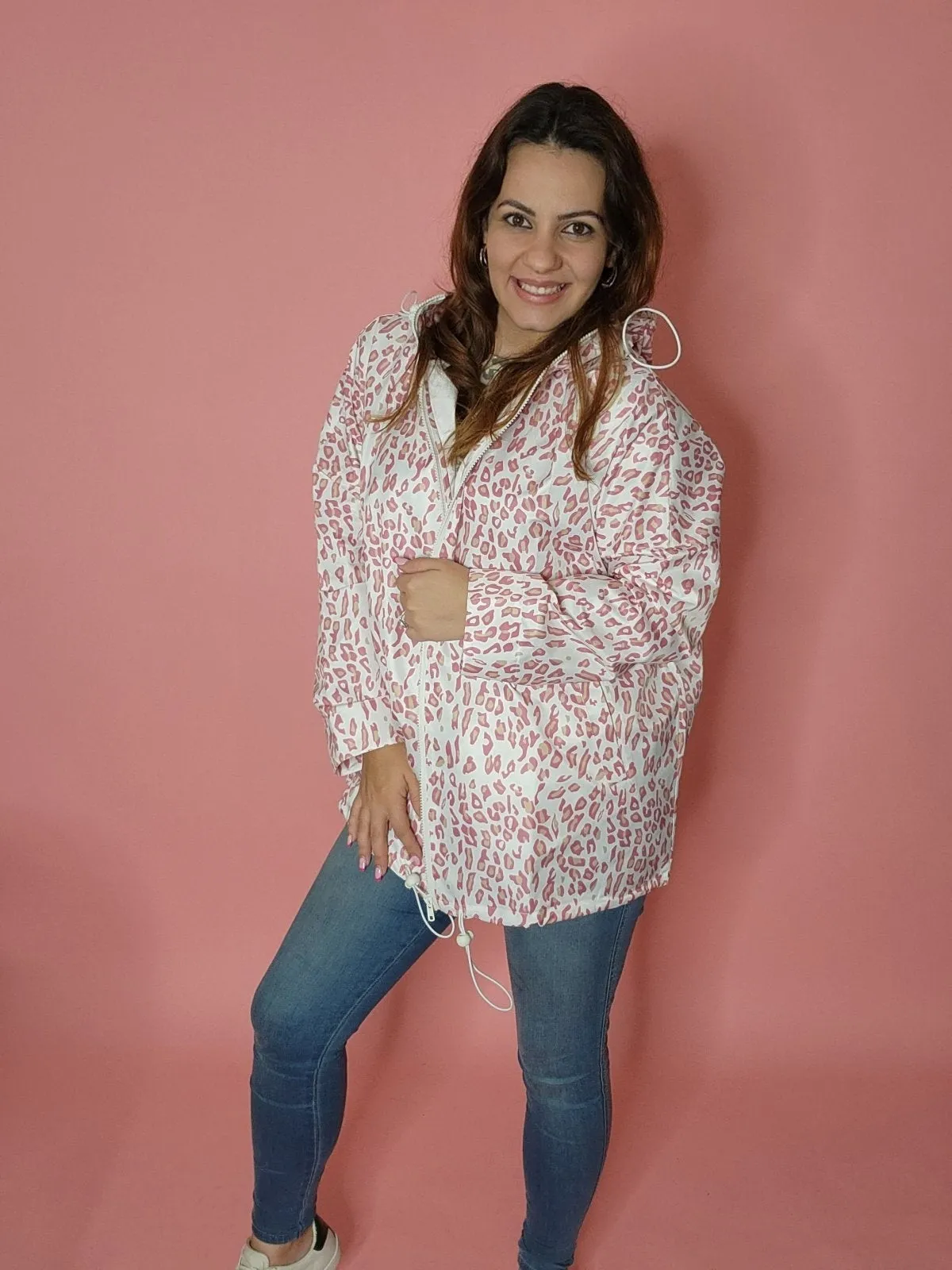 Leopard Parka (Pink)