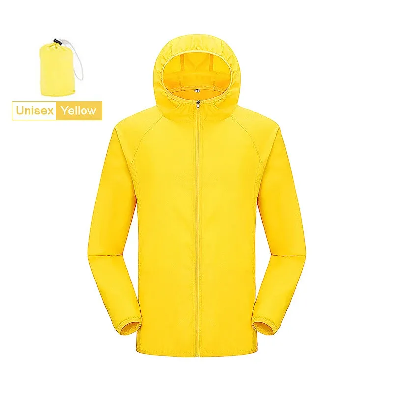 LNGXO Unisex Hiking Jacket Men Women Waterproof Quick Dry Camping Windbreaker Outdoor Trekking Fishing Rain Coat Anti UV Clothes