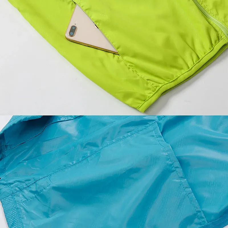 LNGXO Unisex Hiking Jacket Men Women Waterproof Quick Dry Camping Windbreaker Outdoor Trekking Fishing Rain Coat Anti UV Clothes