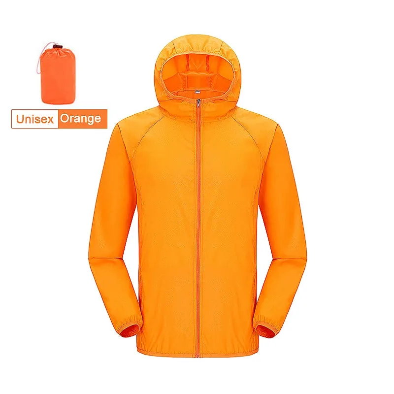 LNGXO Unisex Hiking Jacket Men Women Waterproof Quick Dry Camping Windbreaker Outdoor Trekking Fishing Rain Coat Anti UV Clothes