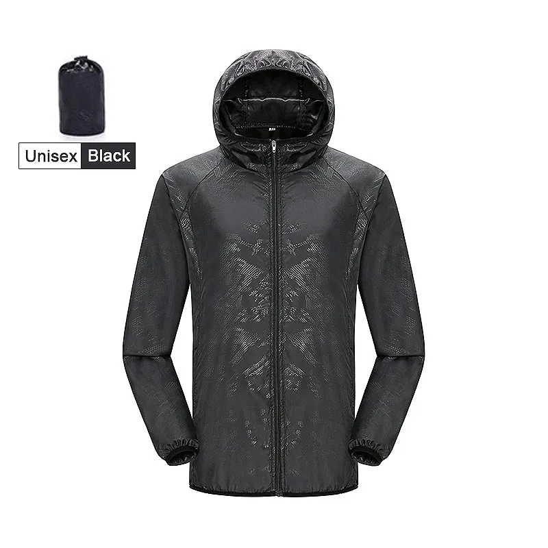 LNGXO Unisex Hiking Jacket Men Women Waterproof Quick Dry Camping Windbreaker Outdoor Trekking Fishing Rain Coat Anti UV Clothes