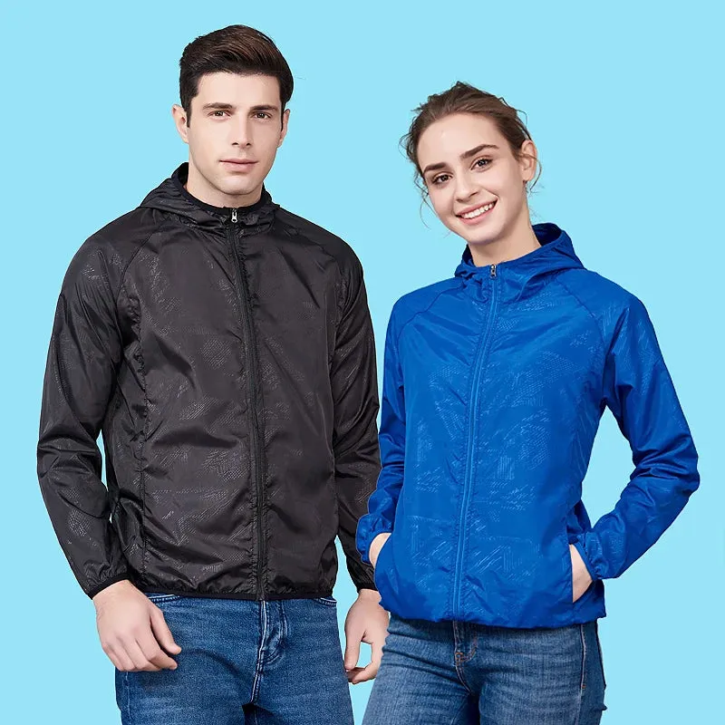 LNGXO Unisex Hiking Jacket Men Women Waterproof Quick Dry Camping Windbreaker Outdoor Trekking Fishing Rain Coat Anti UV Clothes