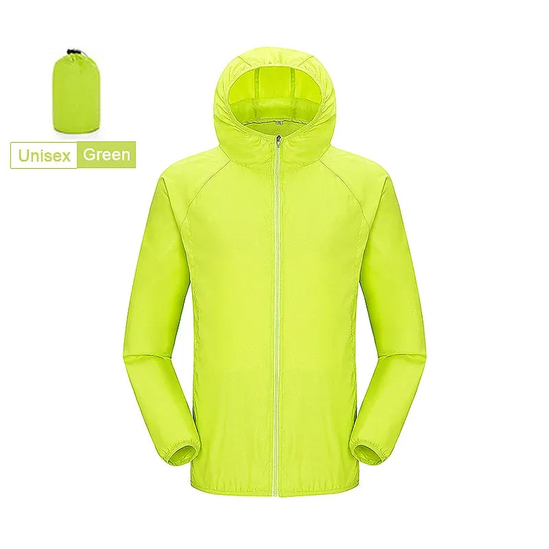 LNGXO Unisex Hiking Jacket Men Women Waterproof Quick Dry Camping Windbreaker Outdoor Trekking Fishing Rain Coat Anti UV Clothes