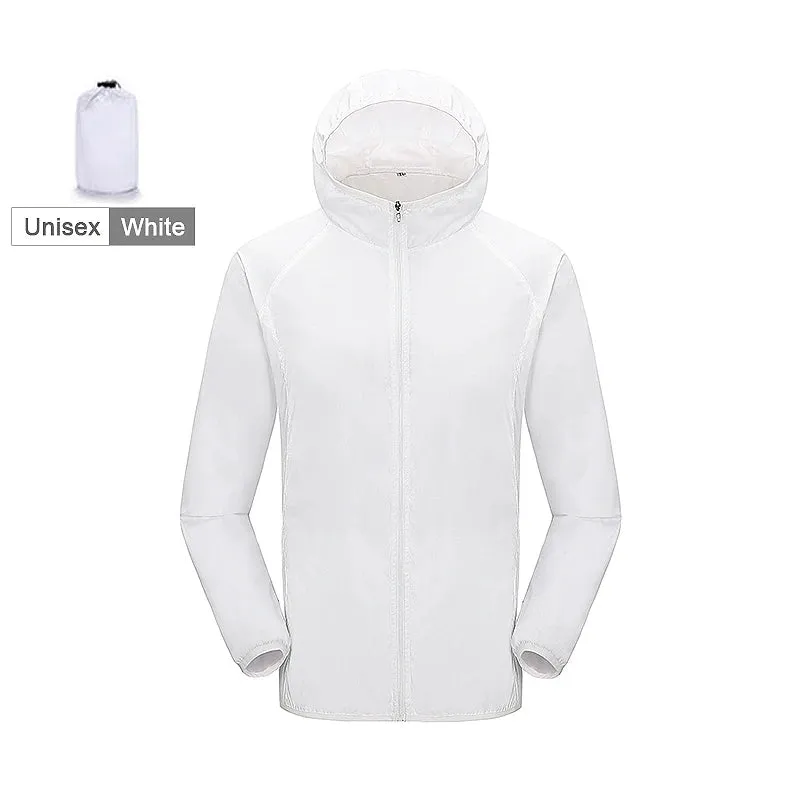 LNGXO Unisex Hiking Jacket Men Women Waterproof Quick Dry Camping Windbreaker Outdoor Trekking Fishing Rain Coat Anti UV Clothes