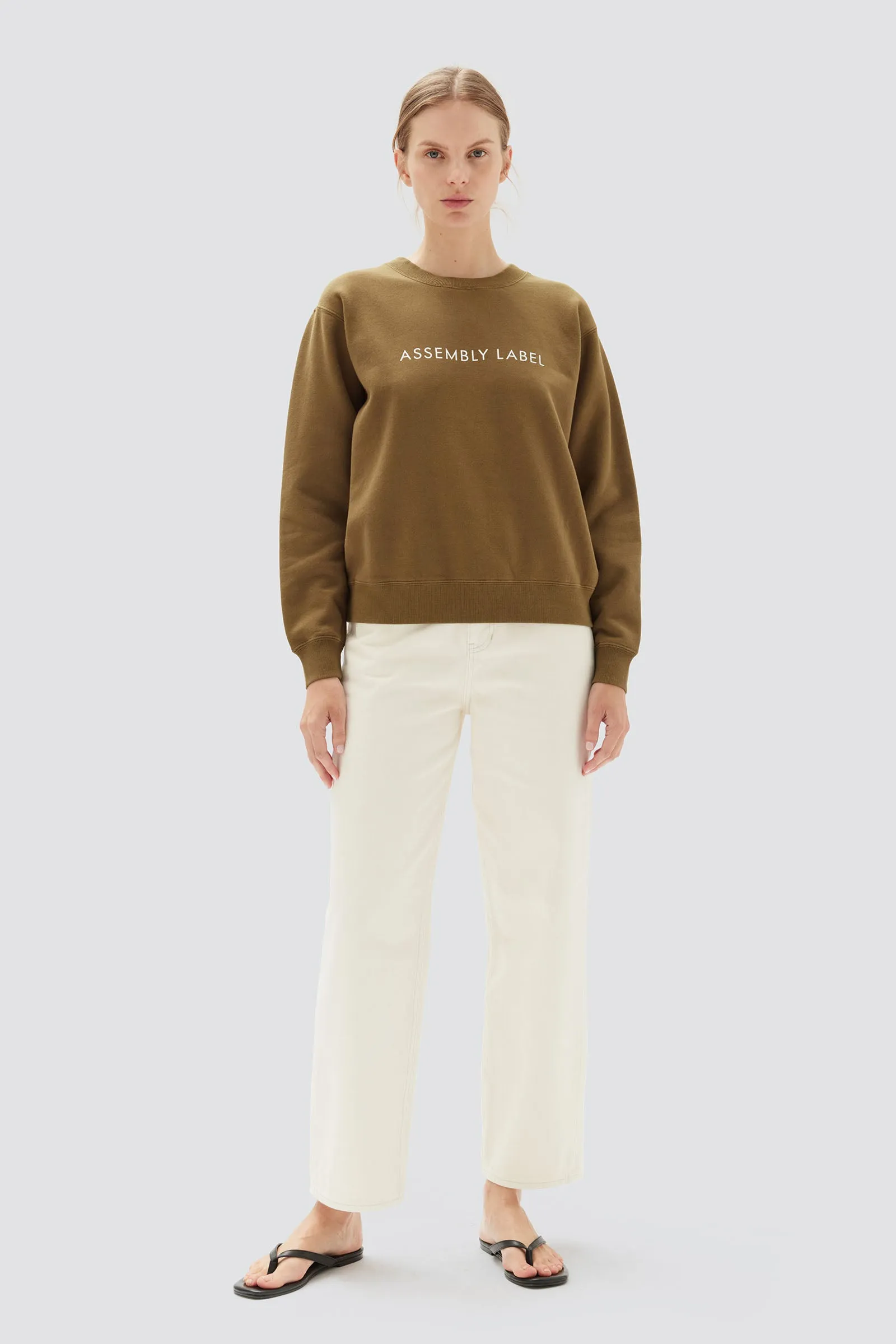 LOGO FLEECE JUMPER | PEA