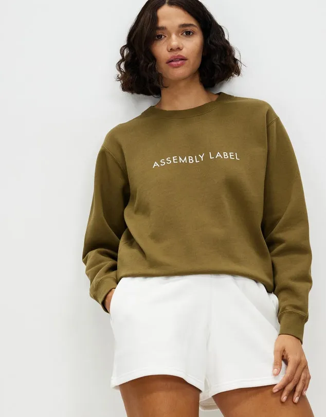 LOGO FLEECE JUMPER | PEA