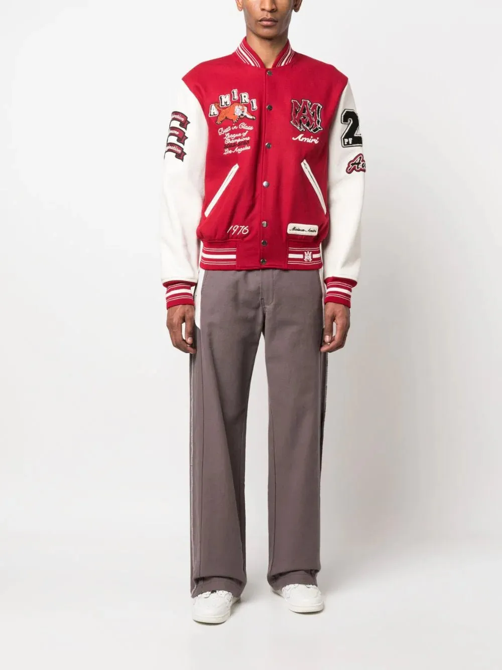 Logo-Patch Varsity Vintage Bomber Jacket
