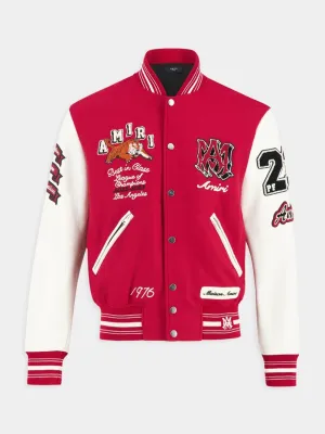 Logo-Patch Varsity Vintage Bomber Jacket