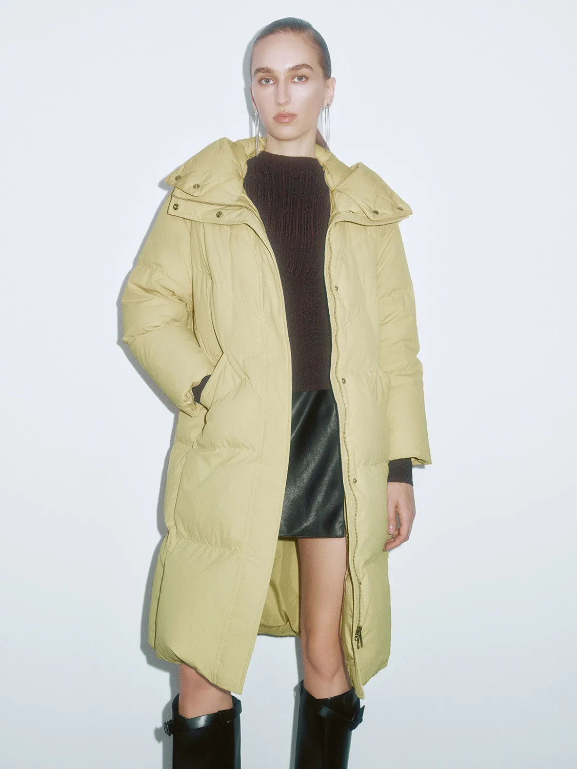 Long Padded Down Outerwear