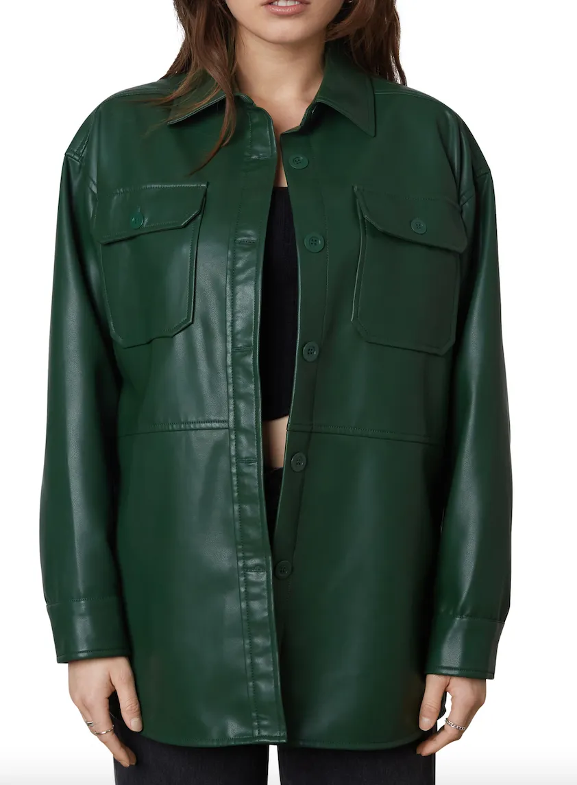 Long Sleeve Button Down Shacket