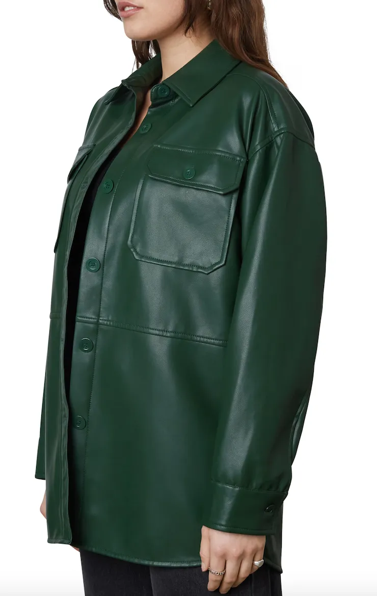 Long Sleeve Button Down Shacket