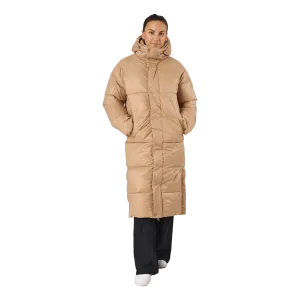 Loose Hood Coat Camel Brown