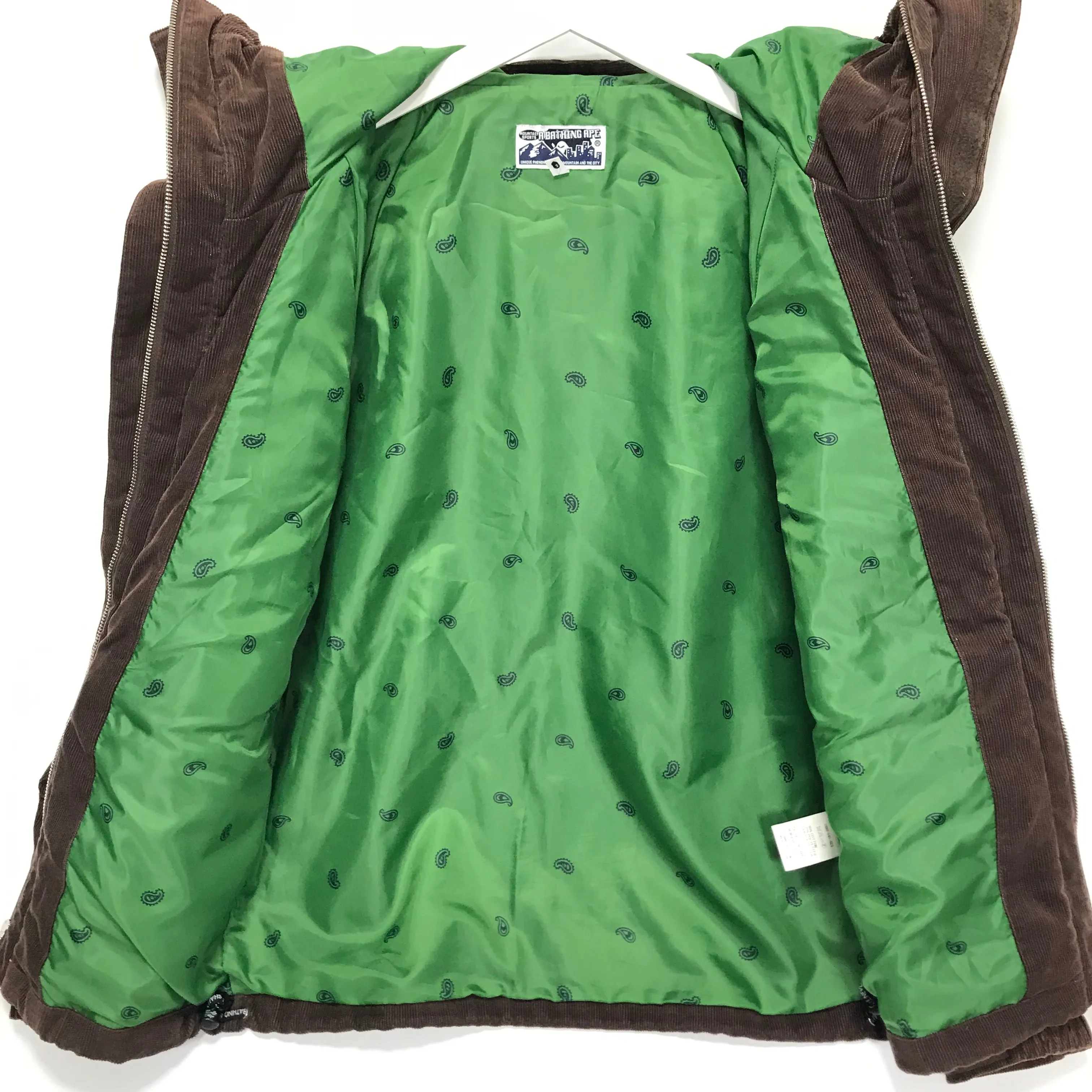 [M] A Bathing Ape Bape Corduroy Snowboard Jacket