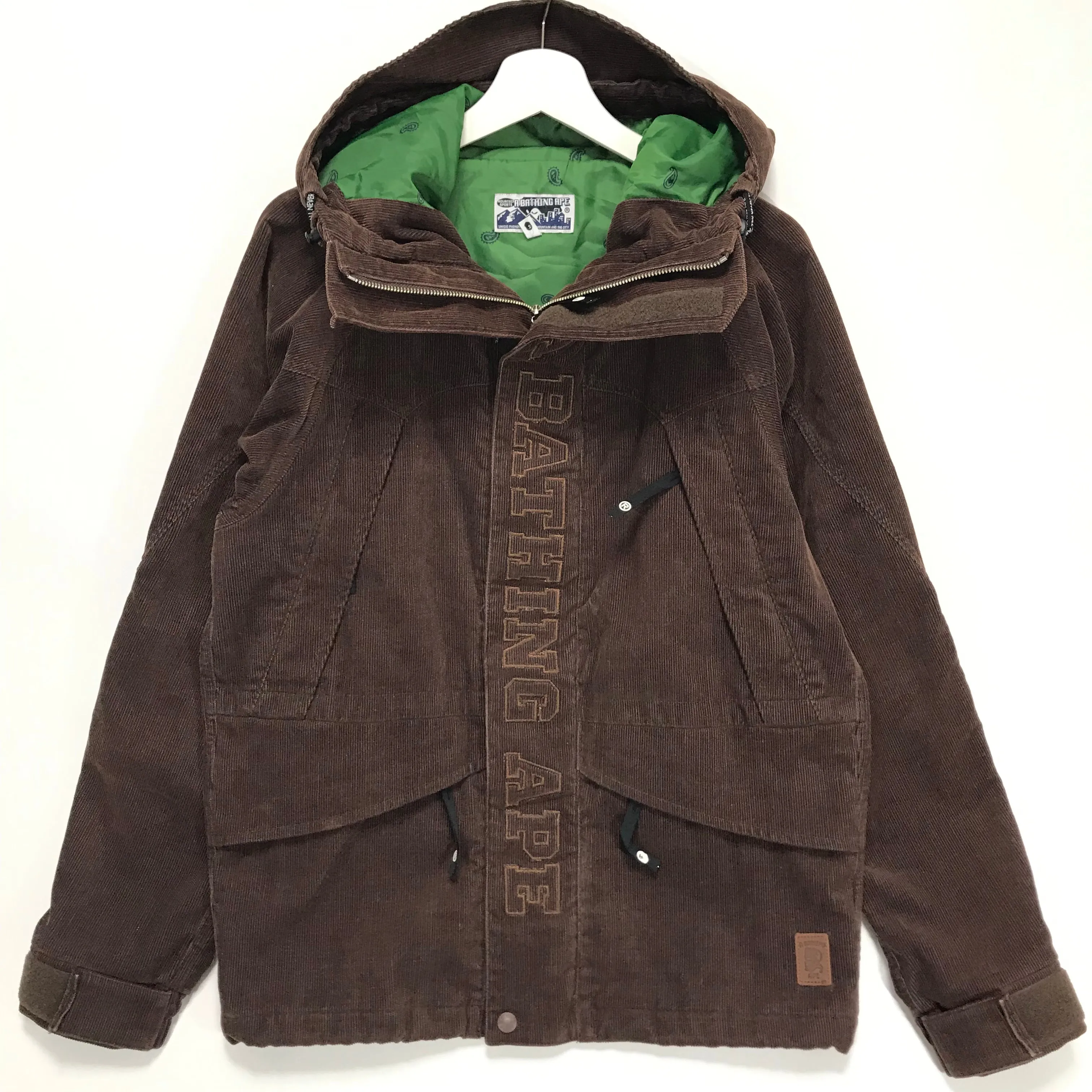 [M] A Bathing Ape Bape Corduroy Snowboard Jacket