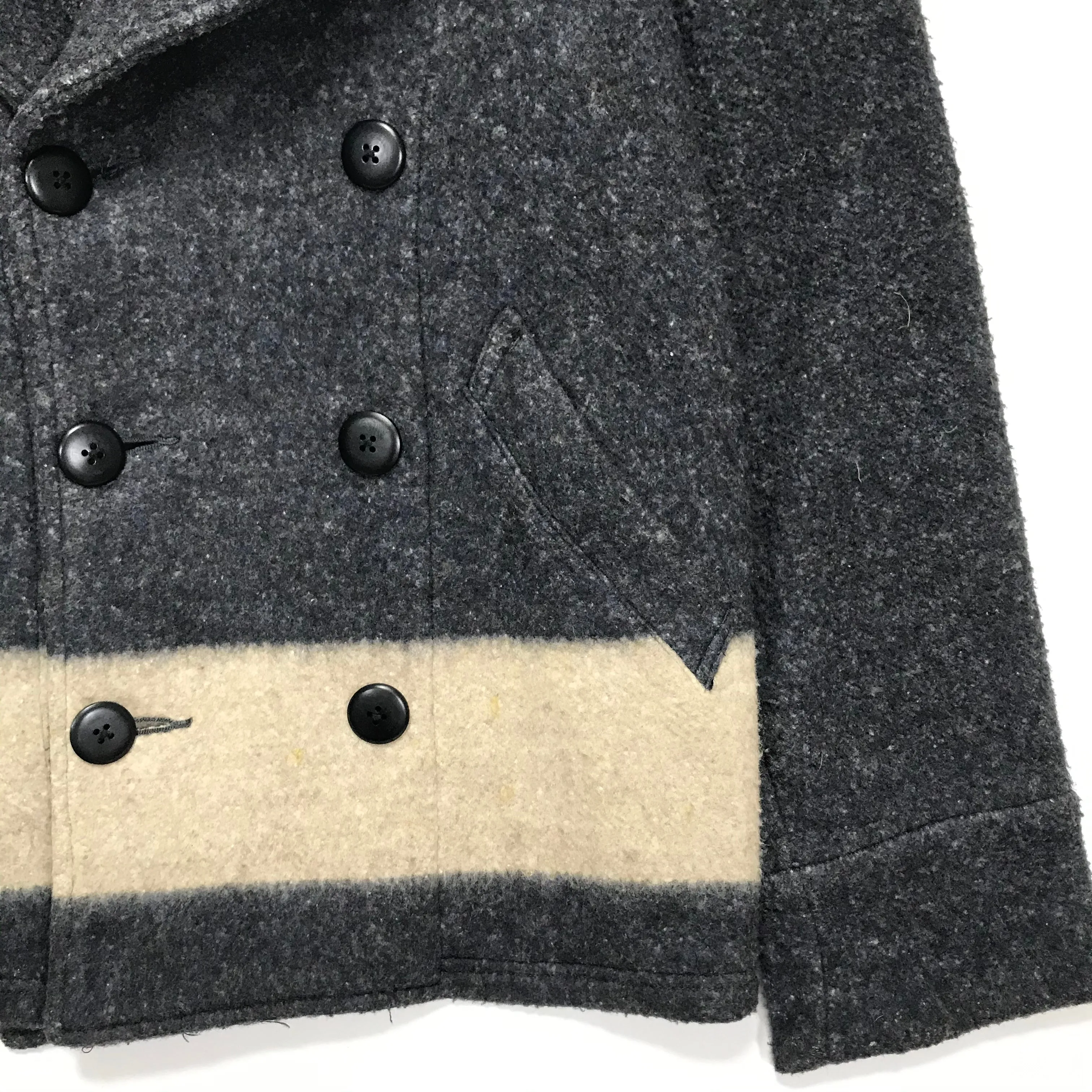 [M] Kapital Fleece Pea Coat