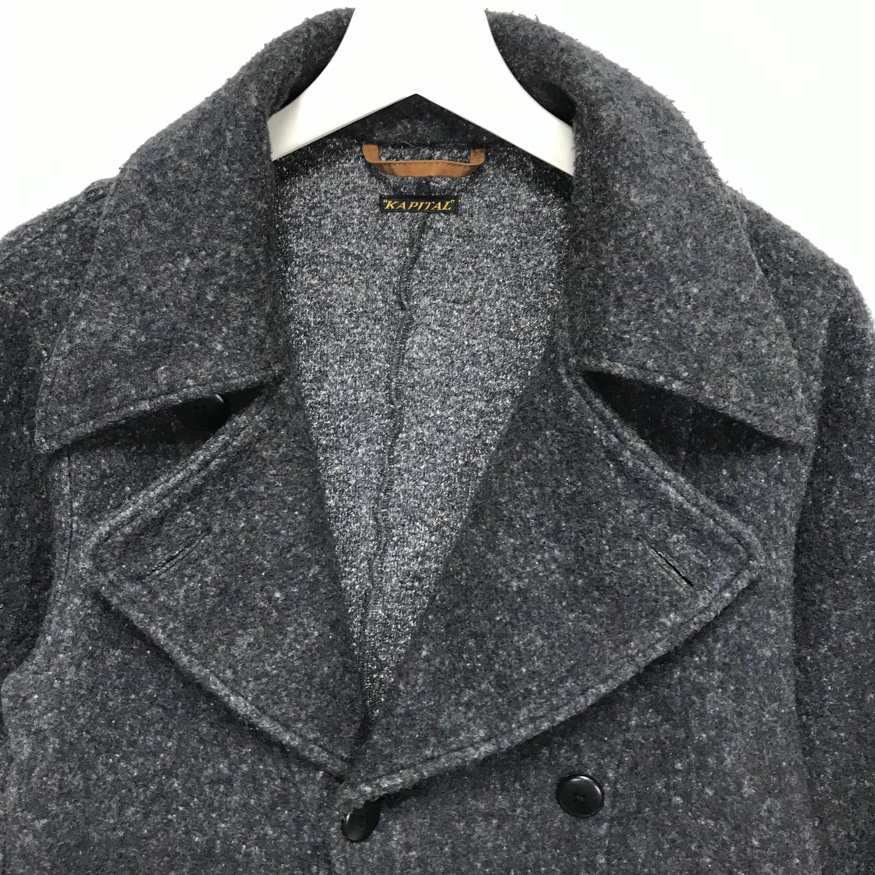 [M] Kapital Fleece Pea Coat